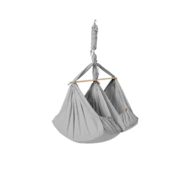 Membantu Basic tvillinge slyngevugge økologisk bomuld - grå