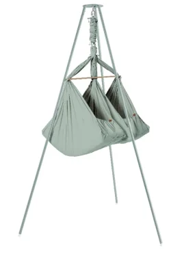 Membantu Basic tvillinge slyngevugge økologisk bomuld - grøn