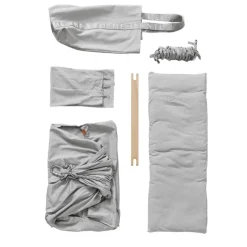 Membantu Premium slyngevugge økologisk bomuld - grå