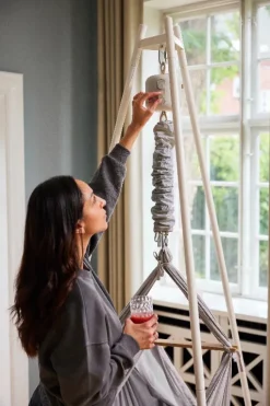 Membantu Premium slyngevugge økologisk bomuld - grå