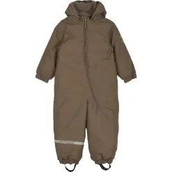 Mikk-Line Flyverdragt Ensfarvet - Chocolate Chip - Str. 80-116