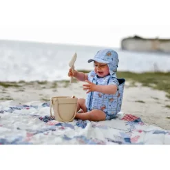 Mikk-Line Svømmevest mønstret - Faded Denim - 2-3 år/15-20 kg