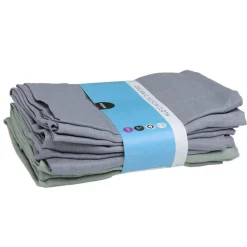 Mininor stofble økologisk grøn - grå 6 - pak