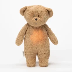 Moonie økologisk brummende bjørn m. Lampe - cappuccino natur