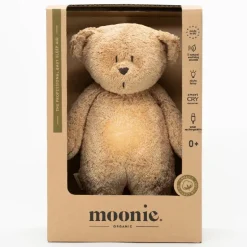 Moonie økologisk brummende bjørn m. Lampe - cappuccino natur