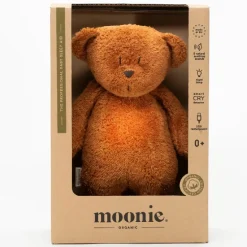 Moonie økologisk brummende bjørn m. Lampe - caramel natur