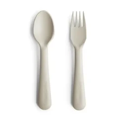 Mushie Bestik (Gaffel + Ske) Ivory