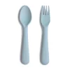 Mushie Fork & spoon - powder blue