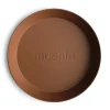 Mushie Rund Tallerken Caramel 2pcs