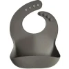 Mushie Silicone Bib Dove Grey