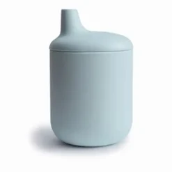 Mushie Silicone Sippy Cup Powder Blue