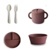 Mushie Silikone Spisesæt - Woodchuck