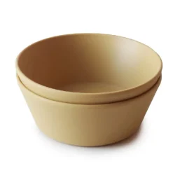 Mushie Skål Mustard 2 pcs