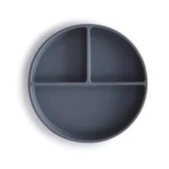 Mushie Skridsikker Silikone Tallerken Tredelt Tradewinds