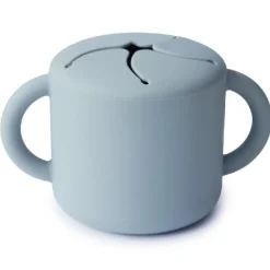 Mushie Snack Cup - powder blue