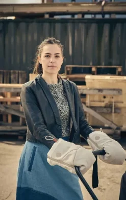 Najell barnevognshandsker - Oat Beige