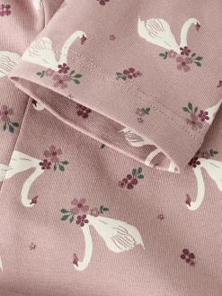 Name It Leggins med svane print, str. 92-116