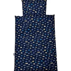 NM Baby sengelinned - navy m/små biler