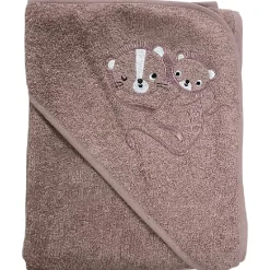 NM badeslag mauve m/ mor & barn apl. str. 100x100 cm. Oeko Tex