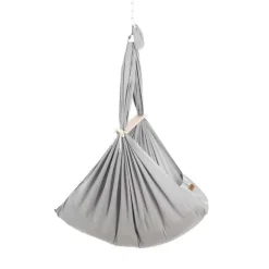 NONOMO® Nordic slyngevugge med kapokmadras - grå inkl. karmbeslag