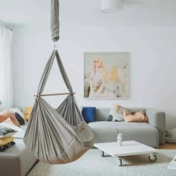 NONOMO® Nordic slyngevugge med kapokmadras - grå