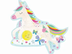 Puslespil m. formet motiv & æske 12 brikker - Rainbow Unicorn