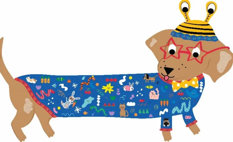 Puslespil m. formet motiv & æske 20 brikker - Pets