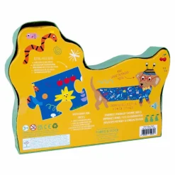 Puslespil m. formet motiv & æske 20 brikker - Pets