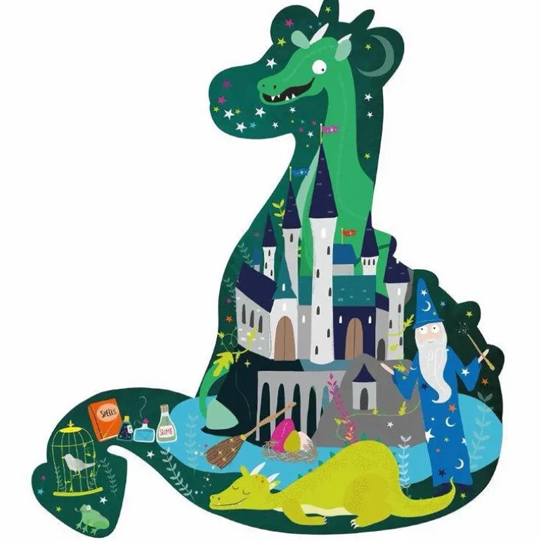 Puslespil m. formet motiv & æske 20 brikker - Spellbound