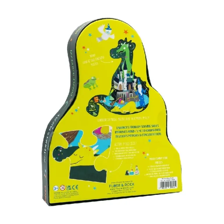 Puslespil m. formet motiv & æske 20 brikker - Spellbound