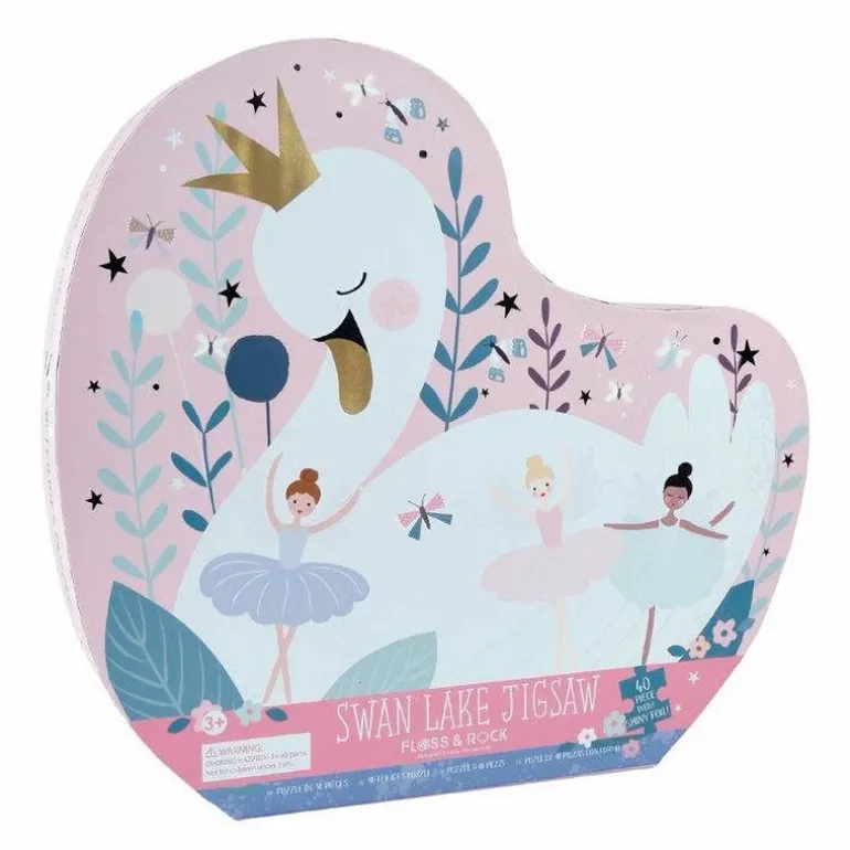 Puslespil m. formet motiv & æske 40 brikker - Enchanted