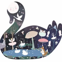 Puslespil m. formet motiv & æske 40 brikker - Enchanted