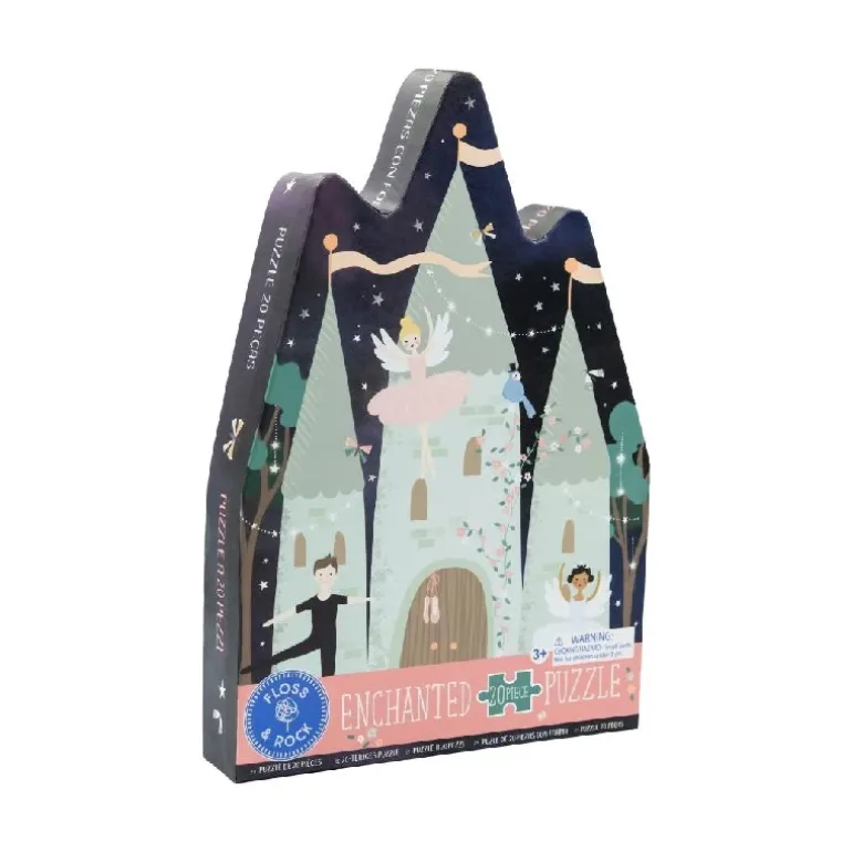 Puslespil m. formet motiv & æske 20 brikker - Enchanted