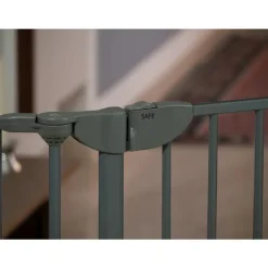 Safe & Care - Skruemonteret sikkerhedsgitter - 90-210 cm - GRÅ