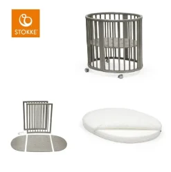 Sleepi mini V3 Hazy Grey inkl. Madras og forlængerstykke