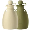 Smoothie flaske 2 pak - Beige/ Moss green