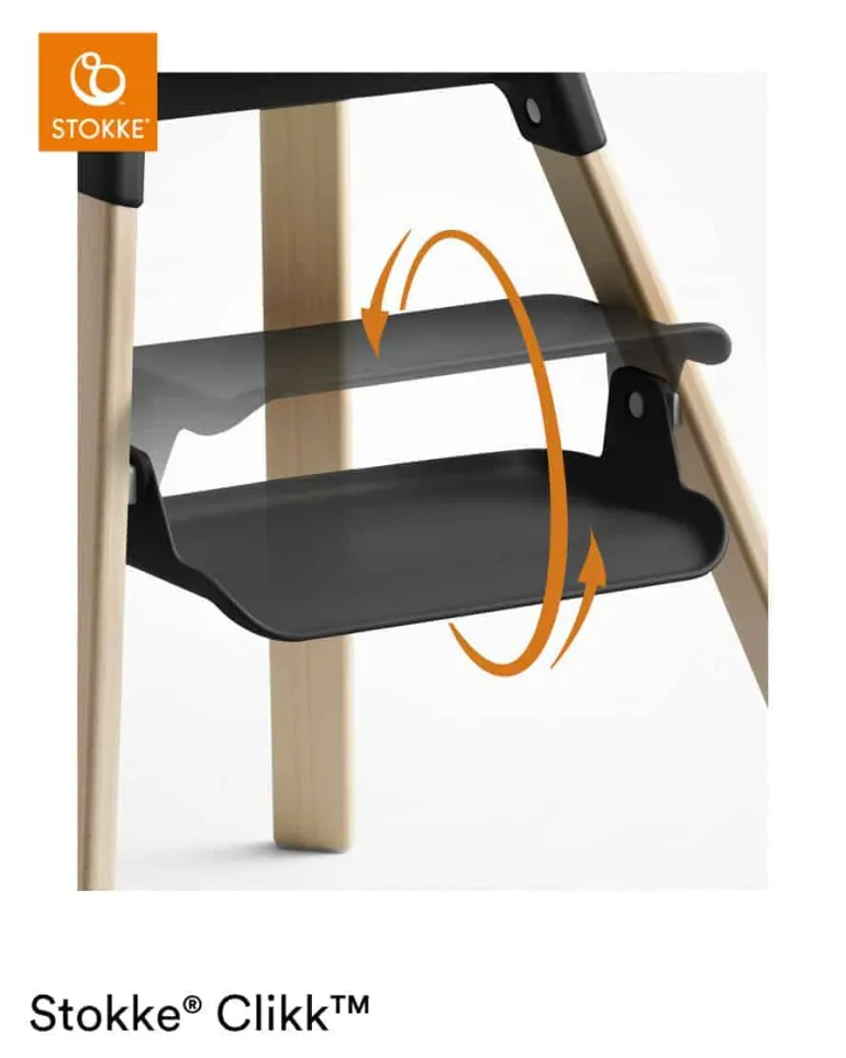 Stokke® Clikk™ højstol - Black Natural