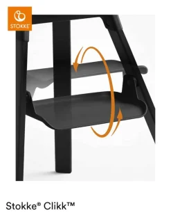 Stokke® Clikk™ højstol - Midnight Black