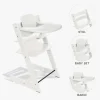 Stokke Tripp Trapp Bundle - Højstol, Babyset og Tray - Hvid