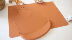 Tiny Tot Dækkeserviet Simply Silikone Okker