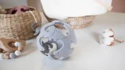 Tiny Tot Silikone Bold Baby Gråblå