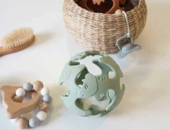 Tiny Tot Silikone Bold Baby Støvet Grøn