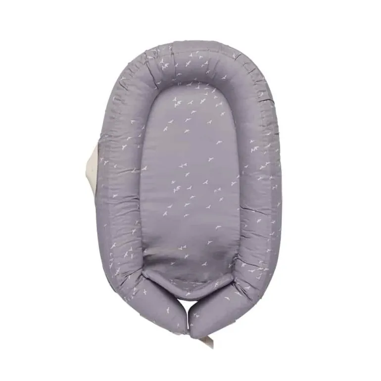 Voksi Babynest Premium - Stone Grey Flying