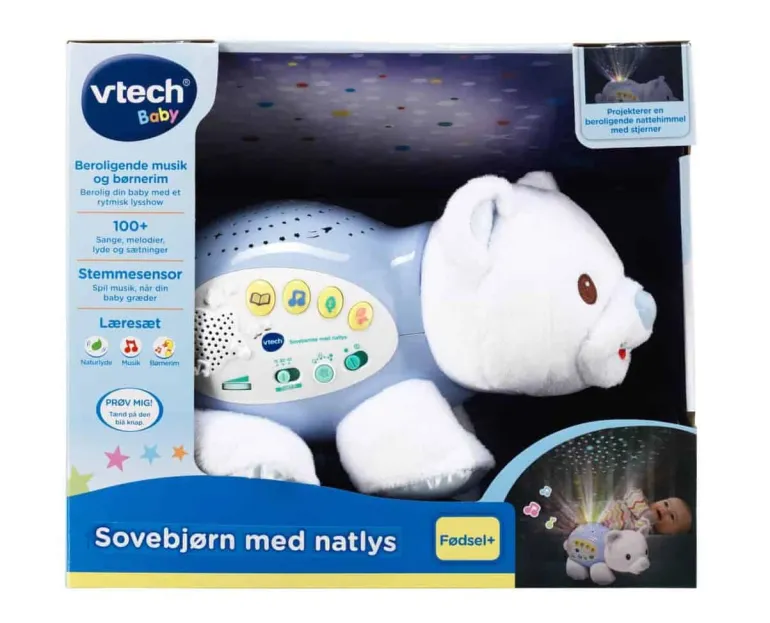 Vtech Baby Sovebjørn med natlys